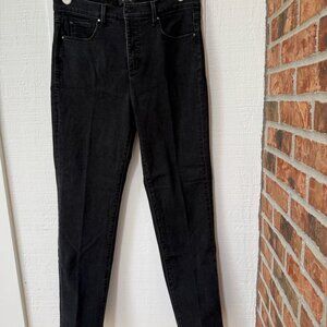 Ann Taylor High Rise Straight Black Jeans 10T